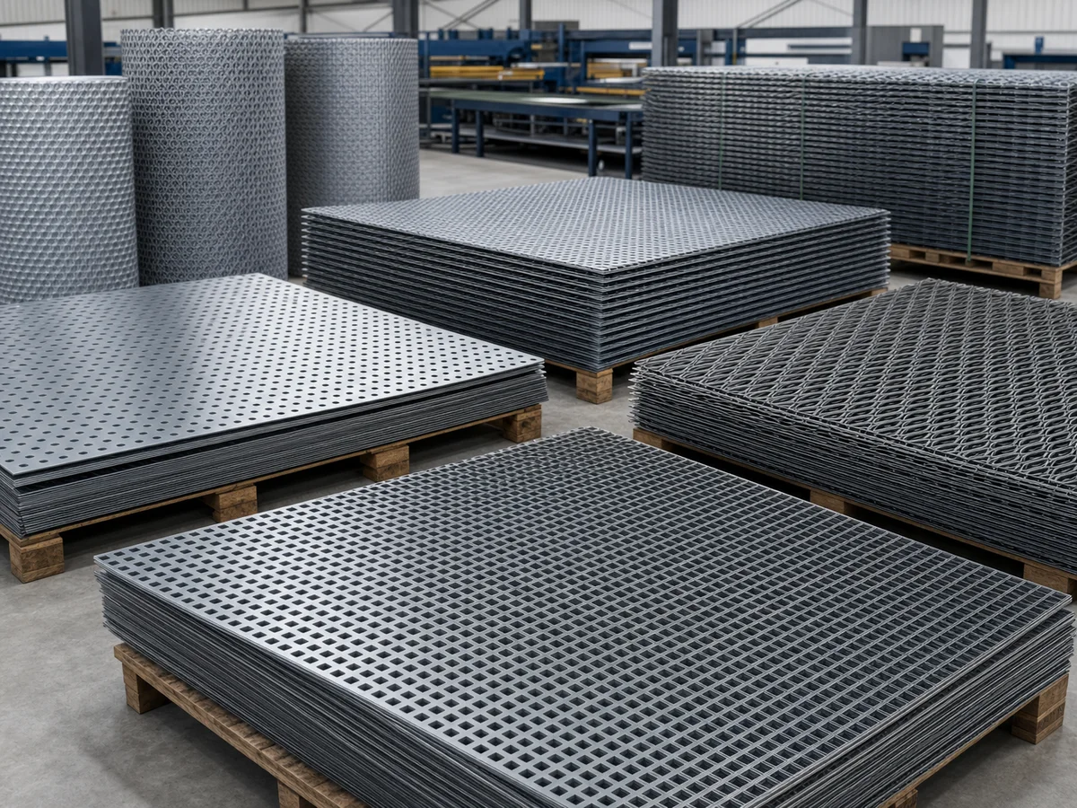 Perforated and expanded metal sheets