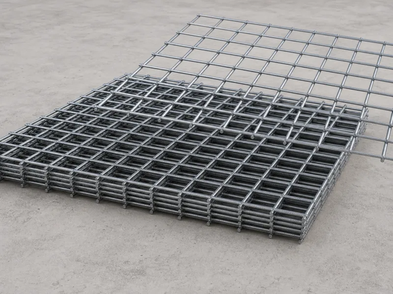 Welded Rebar Net Building Galvanized Steel Wire Mesh Carbon Steel High Weld Strength High Rigidity Silver Color - Wire Mesh Product from Anping Mesh Factory