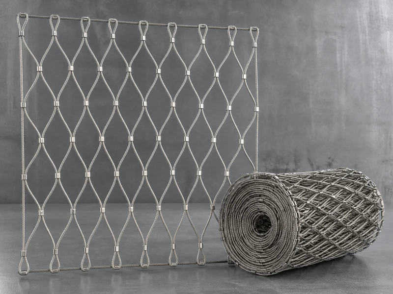 304/316 Stainless Steel Rope Mesh for Safety Enclosures - Wire Mesh Product from Anping Mesh Factory
