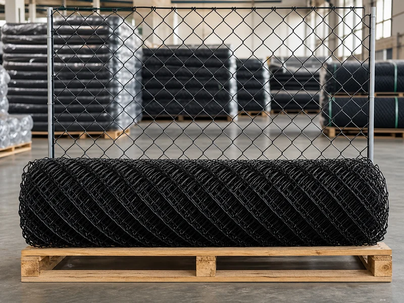 Galvanized and PVC-Coated Chain Link Fence Roll - Wire Mesh Product from Anping Mesh Factory